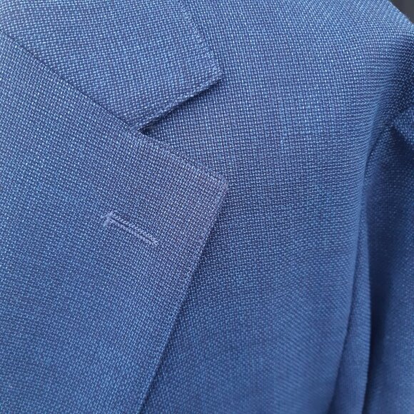 BONOBOS Lanificio comero Flexa 42R Unstructured Mid Tone Blue Men's Sport Jacket - Picture 10 of 15